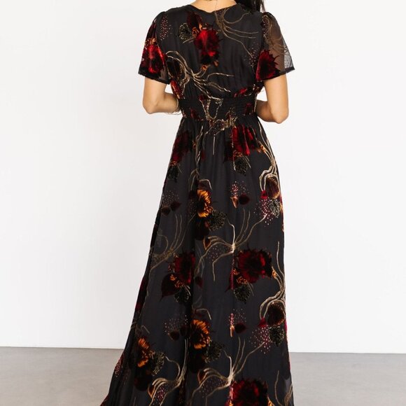 Baltic Born Valen Maxi Dress | Black Multi Size LL - Picture 4 of 5